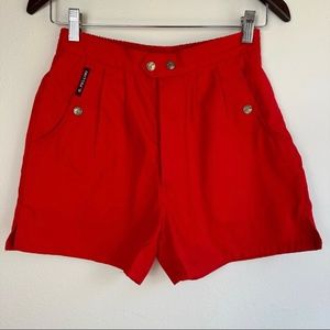 Vintage 90’s Y2K High Waist Shorts Red